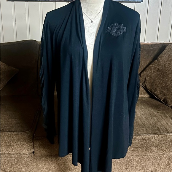 Harley Davidson • Size 1X/2X-Large • Black • Sweater Cardigan - Picture 1 of 14